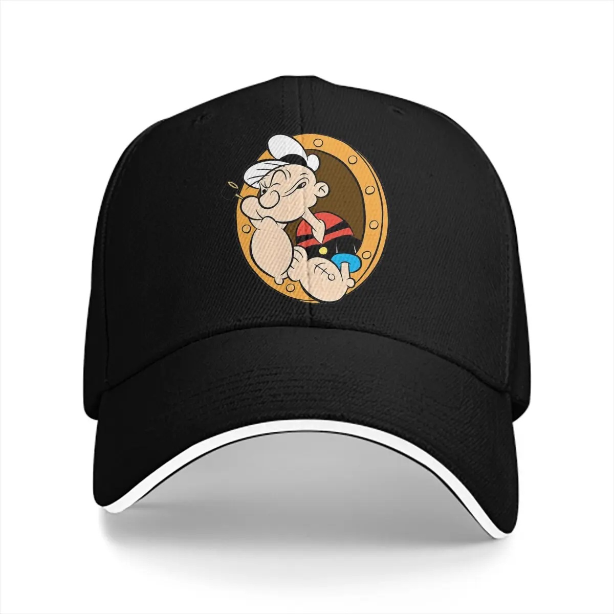 Gorra de béisbol lavada para hombre, Snapback deportivo para ventana de barco, sombrero de papá, the Sailor pop-ye, sombreros de Golf