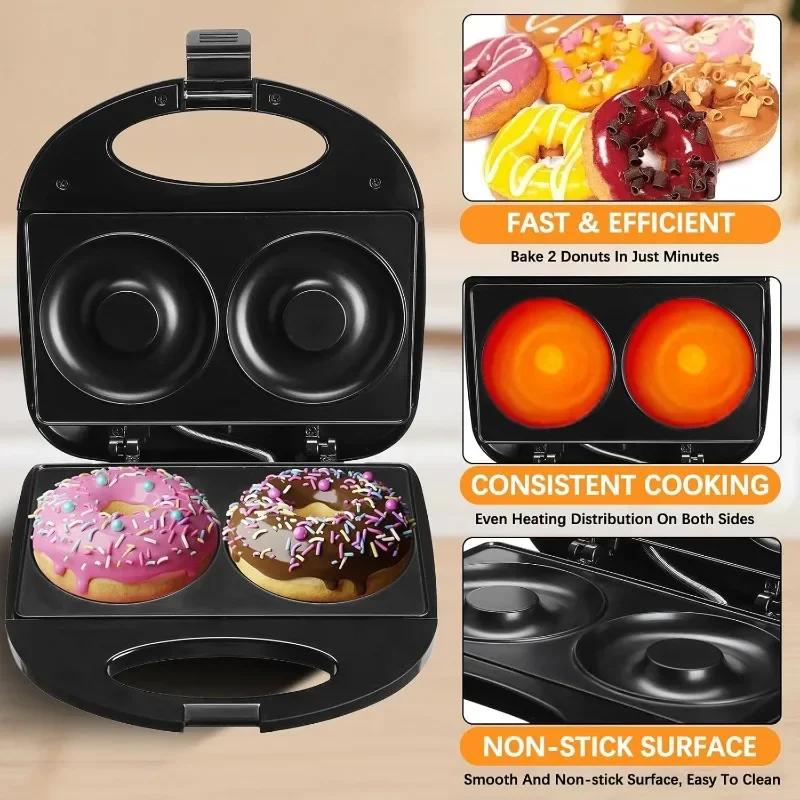 110V-220V Donut Machine 10cm Large Donut Maker Snack Machine Kitchen Appliances Party Queuing Homemade Doughnut