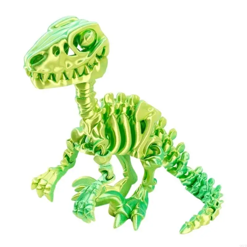 Poable Raptors Skeleton Model Figur Flexible Gelenke -Druck Figur Kinderspielzeug