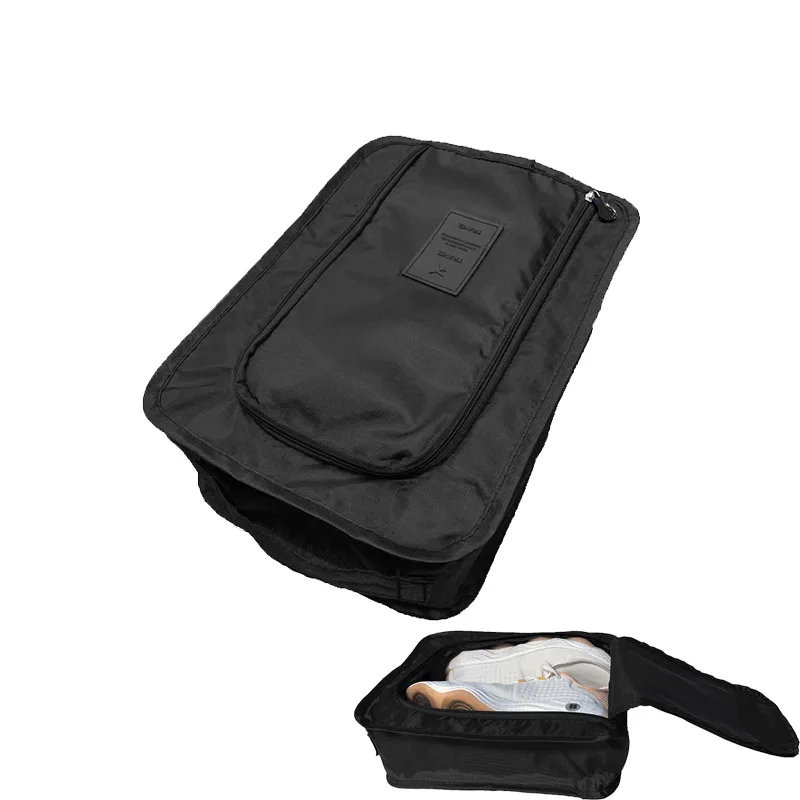 Portable Waterproof Shoes Organizer Storage Bag Pouch Pocket Packing Cubes Handle Nylon Zipper Bag for Travel Accessories