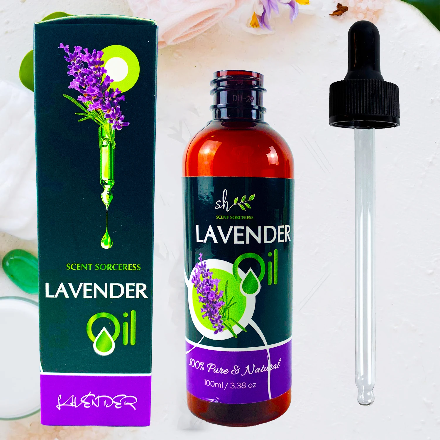 

SCENT SORCERESS 100 мл чистое лавандовое массажное масло ароматерапия интенсивный ремонт питательные осветляющие кожа релаксационные эфирные масла