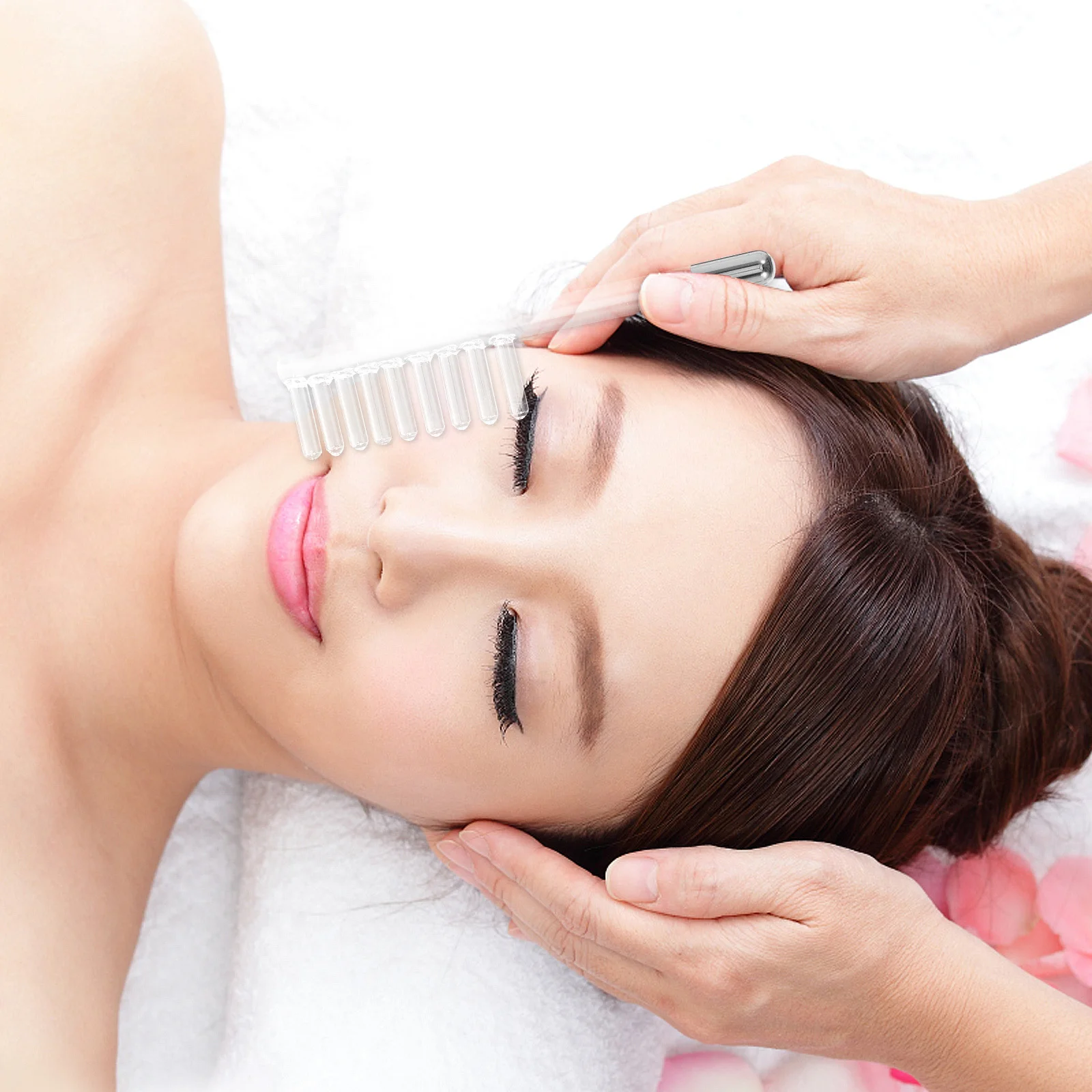 2-teiliger Elektrodenstab, Glasrohr, Hochfrequenz-Geräteersatzteile, langlebiges, nicht leitendes Zubehör für sichere Behandlung