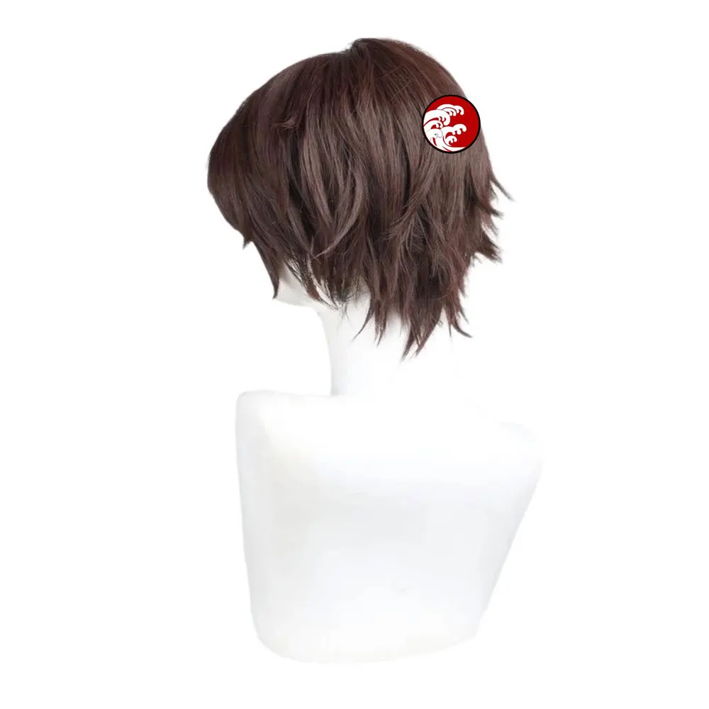 Spiel Limbus Company Heathcliff Cosplay Perücke Braun Kurze Haare Männer Anime Halloween Party Karneval Rolle Spielen Requisiten Synthetische Perücken