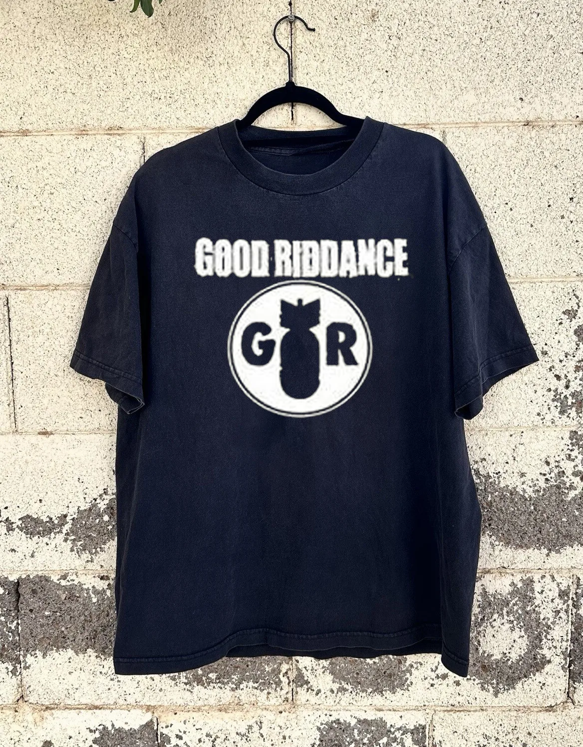 Vintage Good Riddance Music band Logo T Shirt Black All Size AR1381