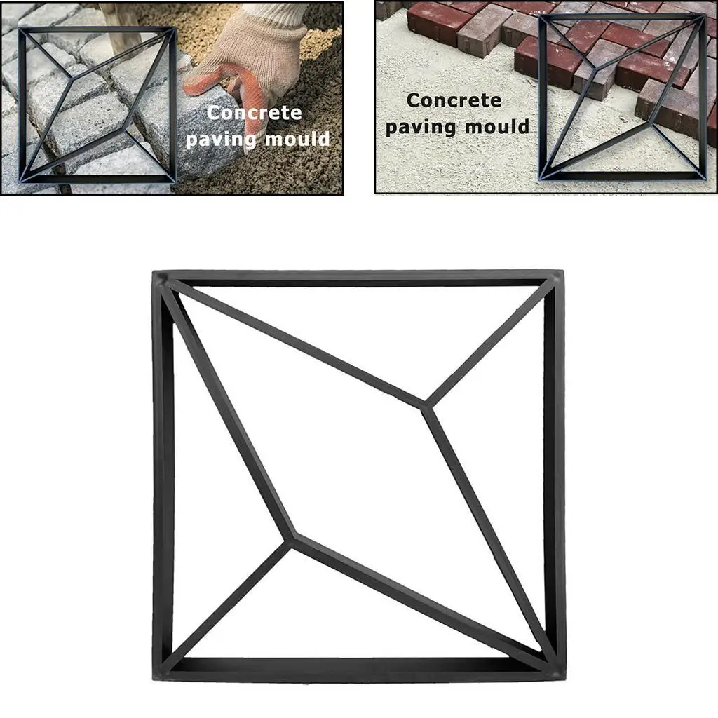 Plastic Garden Lawn Paving Mould Patio Concrete Walk Maker Mould