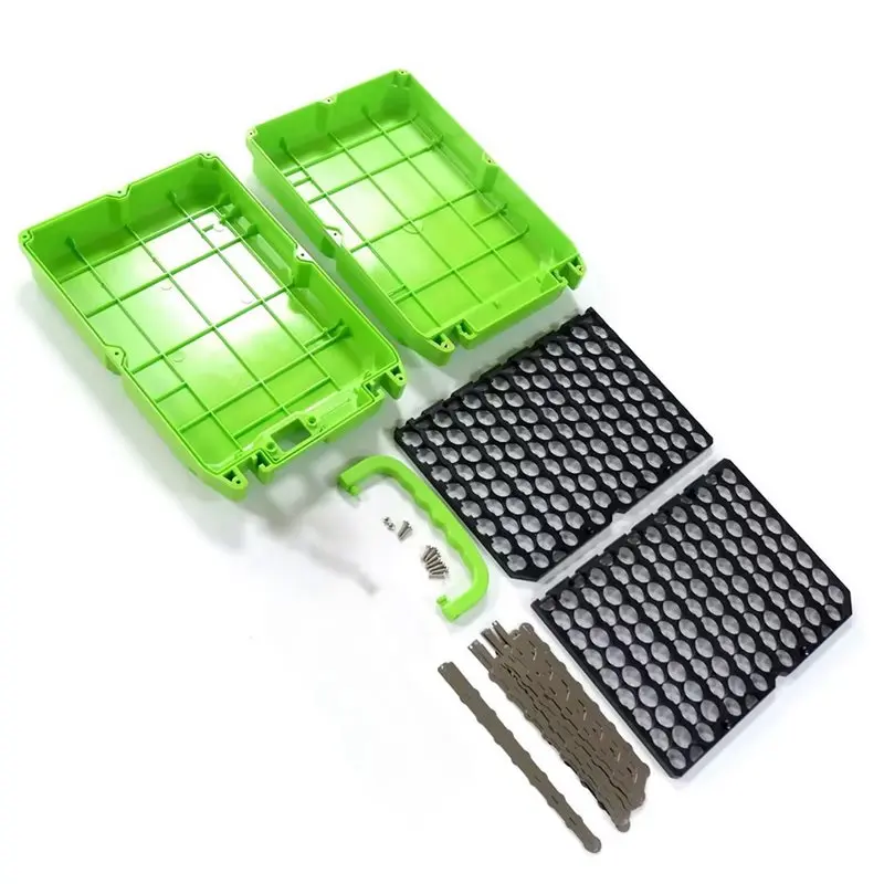 M09K 2X 48V 30A E-Bike Battery Case Storage Box 13S 8P 18650 Holder Nickel Strip Electric Motorcycle Protection Circuit Green