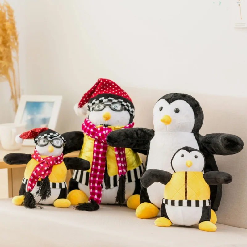 2sizes Penguin Hugsy Stuffed Plush, TV Penguin Joey\'s Friends HUGSY Plush Penguin Rachel Stuffed Doll Toy for Kids Easter Gift