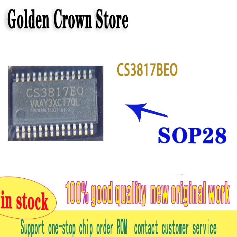 1~10Pcs/Lot  CS3817BEO CS3817EO CS3817BE0 CS3817E0 sop-28 100%  New and Original In Stock