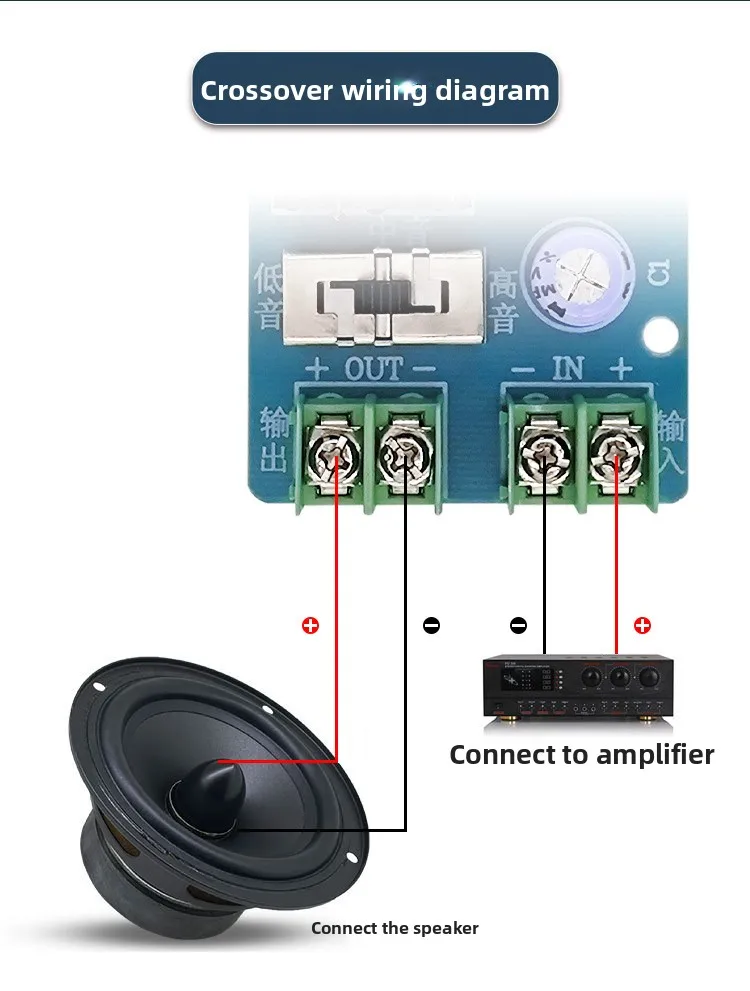 MW Audio 2 Stück Einstellbarer Koaxial-Lautsprecher-Frequenzweiche, Hi/Mid/Low Frequenzteiler für Professionelles Audio – Detail 12