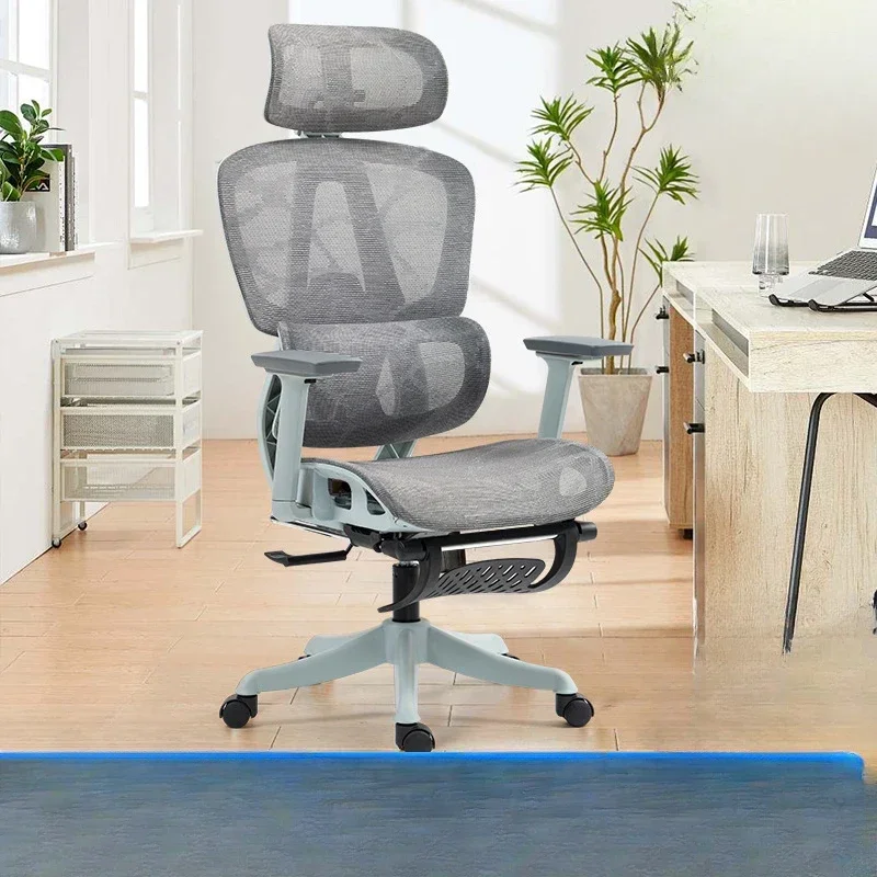 

Comfortable Leather Executive Office Chair for Work and Study Ergonomic Swivel Office Chair with Lumbar Support and Wheels