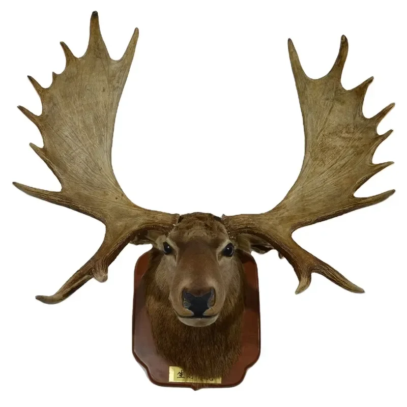 Large Moose Elk Deer Head Wall Hanging for Christmas Decor Home Living Room Villa Store Display Adornos Navidad 2024 Gift