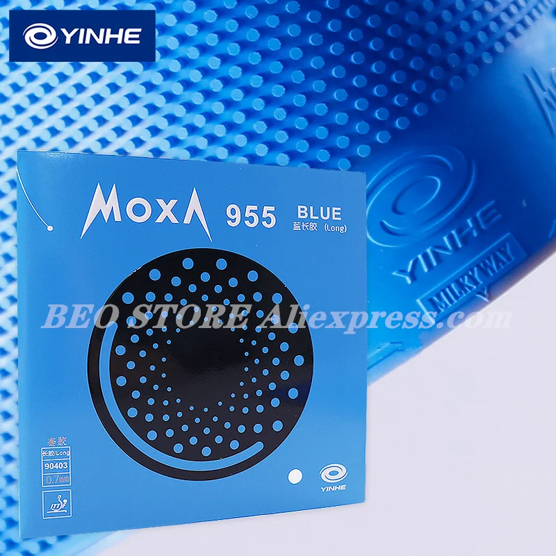 YINHE 955 Green Blue Pips-Long Galaxy Table Tennis rubber topsheet OX Original YINHE Ping Pong Rubber