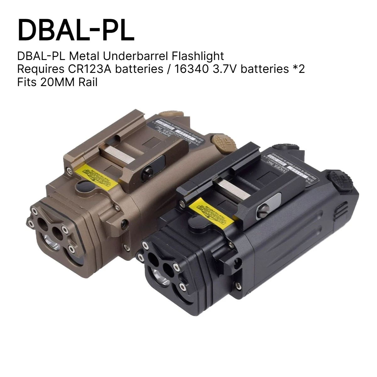 Under Pistol Rifle DBAL-PL Red IR Laser Strobe Torch Combo 20mm Picatinny Rail Airsoft Camping Hunting Lighting Accessory Gear