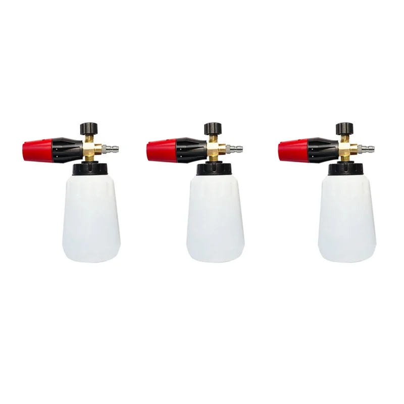 

3X мойка высокого давления, насадка для пены для снега, регулируемая пенопластовая пушка, генератор, чистая пена для мытья мыла для Karcher Interskol L-A97E