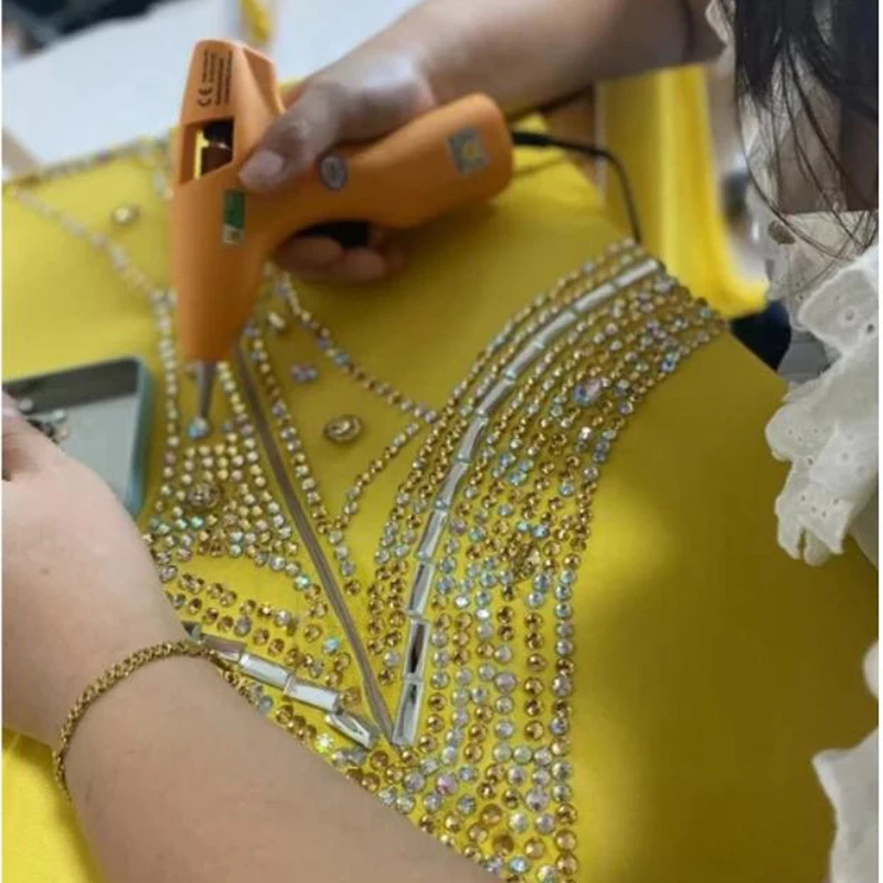 Sexy gouden spiegeljurk voor dames, Halloween cosplay kostuum lovertjes avondjurk, glanzende podiumvoorstelling feestjurk