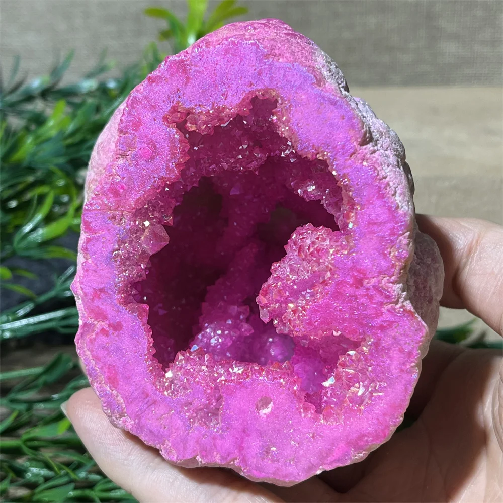 Cristallo naturale marocco Aura agata Geode Reiki pietra spirituale quarzo stregoneria guarigione minerali pietra preziosa decorazione curativa