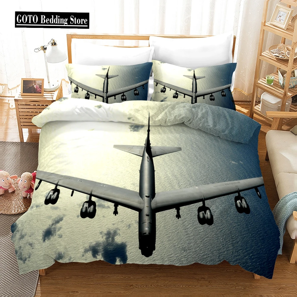 

Printed 3d Airplane Bedding Set for Boys Kids Duvet Cover Sets 100% Cotton Bedroom Set Bedding Ropa De Cama Twin Double Single