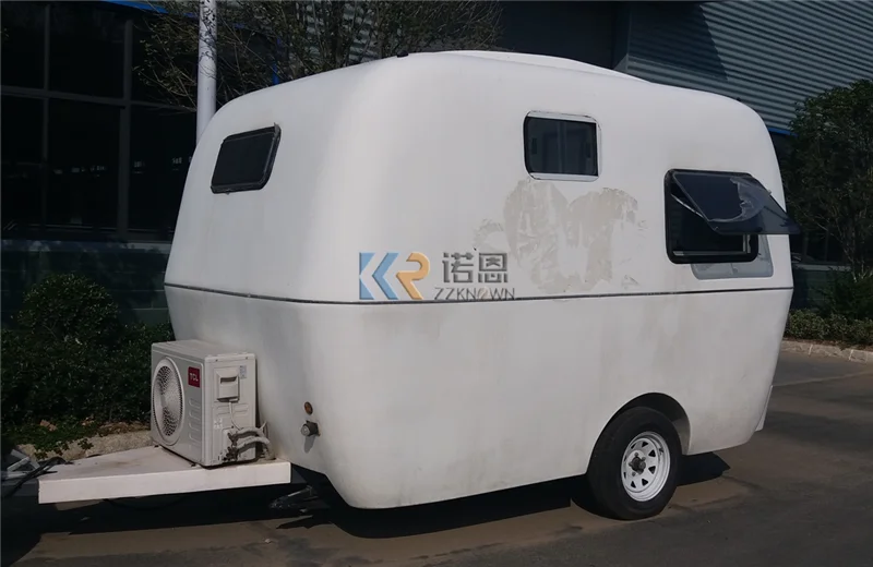 Road Kleine Camper Trailer Caravan Auto RV' Camper Mobiele Home Travel Truck Met Ontlastklep RV Trailer Voor Reizen