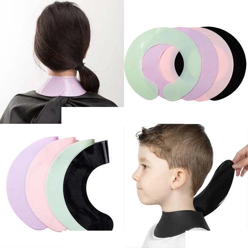 Neck Strips Salon Hair Cutting Collar Silicone Rubber Wrap Guard Shield Shawl Styling Haircut Hair Dye Cape Barber Supplies