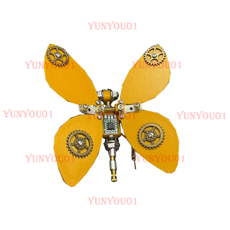 

Steampunk Mechanical Insect Metal Assembled Butterfly Model Creative Handmade Building Block Ornament Toy Gift
