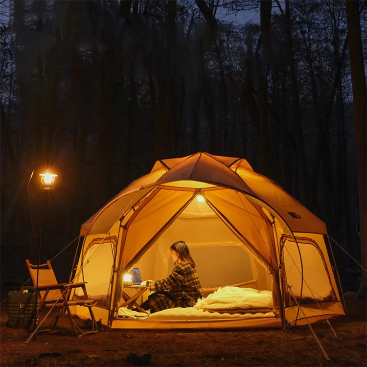 8 Persons Large Waterproof Camping Tents Camping Family Outdoor Pop up Tent Tent