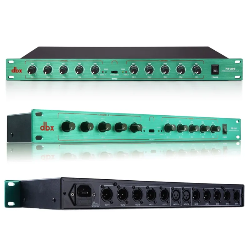 DBX FS-206 10-way splitter/audio splitter/audio signal splitter, power amplifier splitter