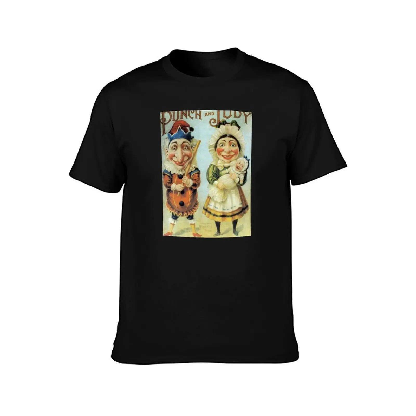 Punch and Judy Tshirt T-Shirt Summer Casual Cotton Tee, Unisex Men Women