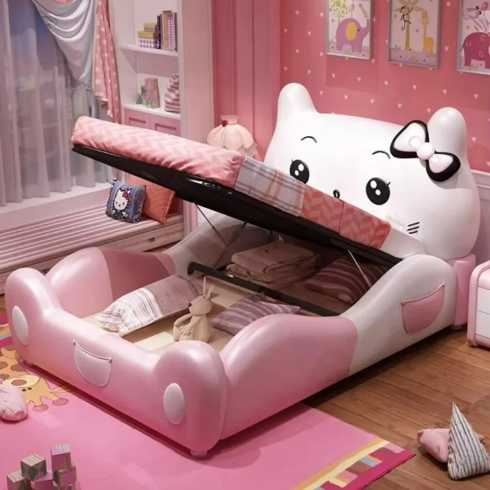 أثاث غرفة نوم الأطفال مجموعة سرير خشبي أثاث تخزين منزل خشبي سرير أطفال سرير أطفال