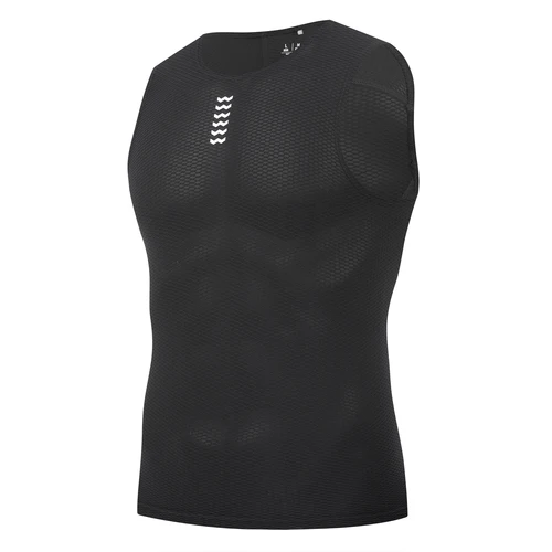 Imagen 2 del producto YKYWBIKE-Camiseta interior sin mangas de secado rápido para hombre, chalecos para bicicleta de montaña, camiseta deportiva de compresión para ciclismo