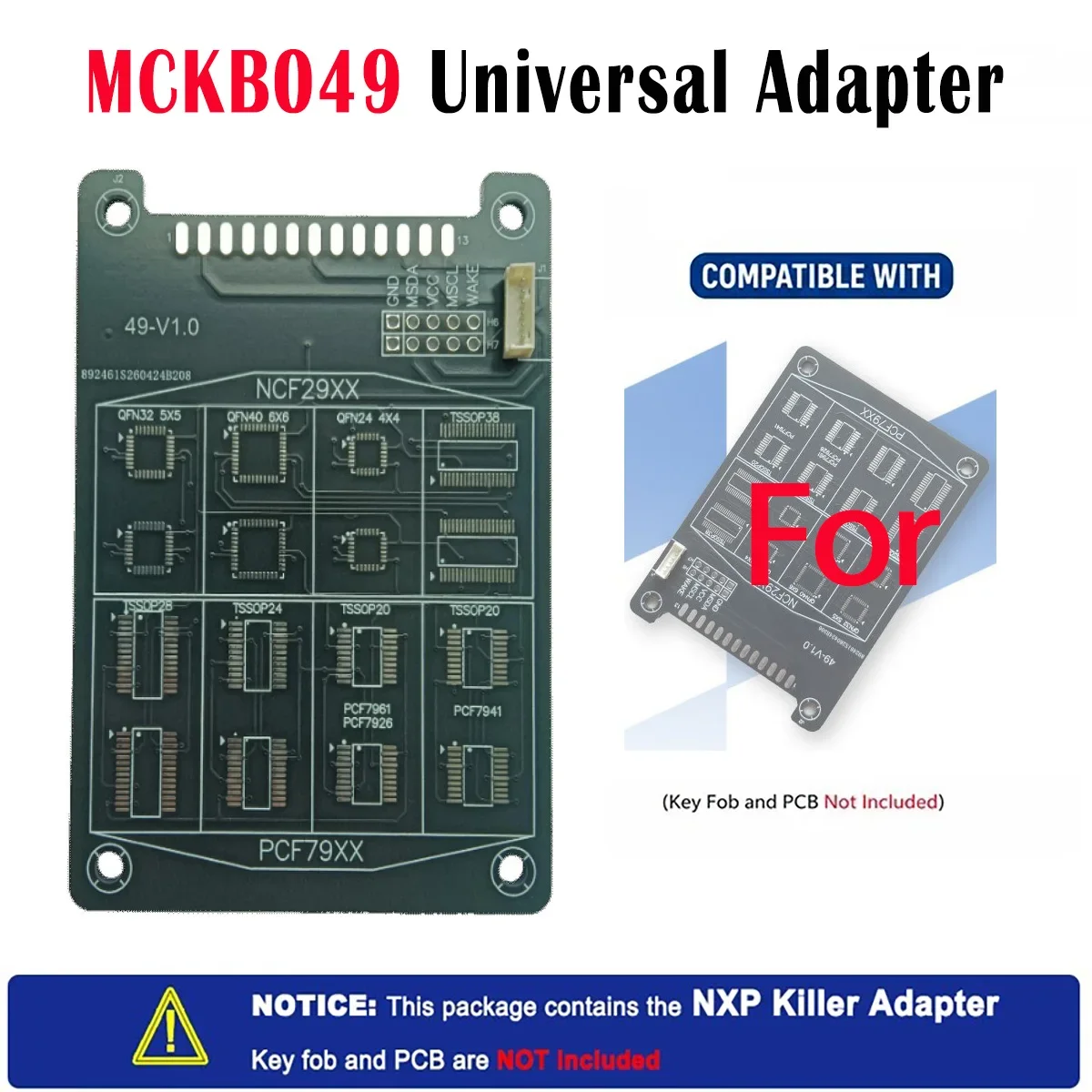 KiTi For Suitable Car Key Matching/Repair Nxp Killer Compatible with Ncf29 Series Chips for Reading/Writing Compatible with Bmw