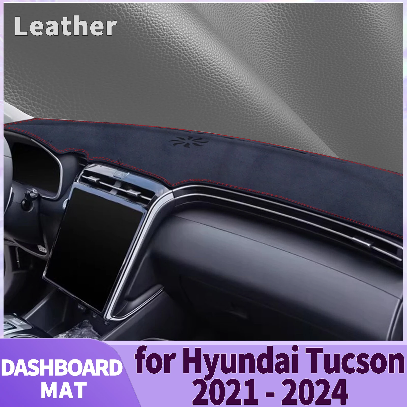 

fit for Hyundai Tucson Nx4 2021 2022 2023 2024 Car Dashmat Accessories Dashboard Cover Pad DashMat Sunshade Protective Carpet