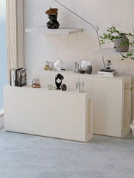 Kraft paper Folding display stand booth long hollow shelf telescopic folding table shopping mall floor rack Hollow strip booth