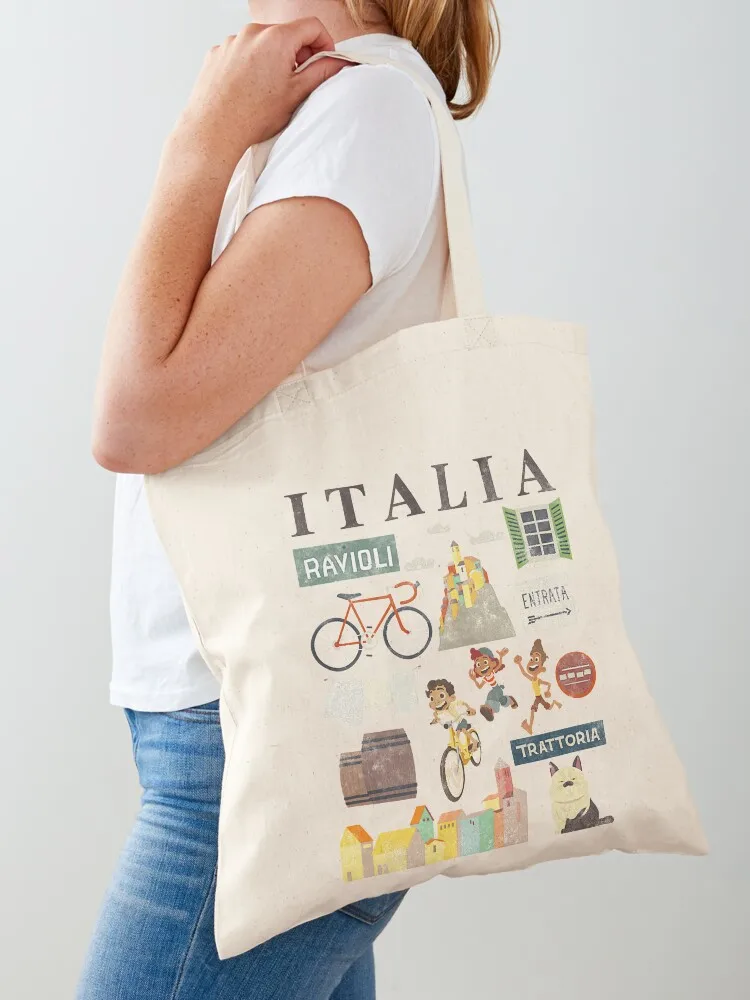 

Italia Icons Tote Bag hand bag ladies Woman shopper bag Shopper canvas bags