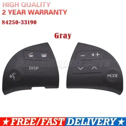 2 PCS Grey Multifunctional Bluetooth Speaker Button Switch For Toyota Lexus ES350 Steering Wheel Button 84250-33190