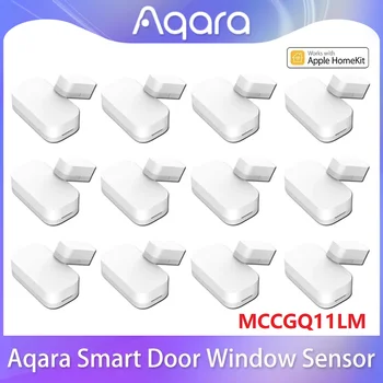 Venta al por mayor Aqara Sensor de ventana de puerta conexión inalámbrica ZigBee Sensor de puerta inteligente MCCGQ11LM funciona con la aplicación XiaoMi Home