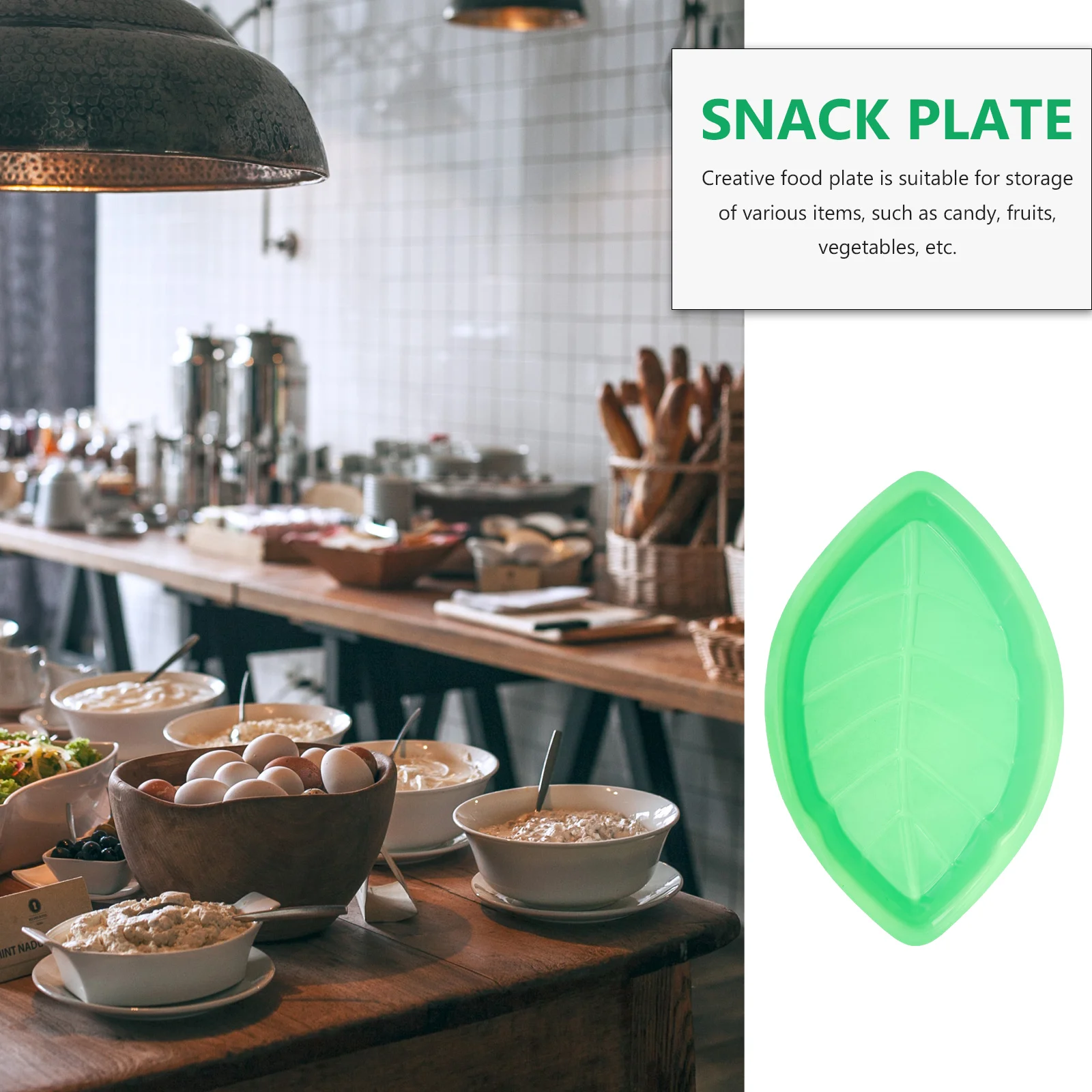 

12 Pcs Leaf Food Tray Snack Holder Candy Plate Dessert for Elegant Plastic Serving