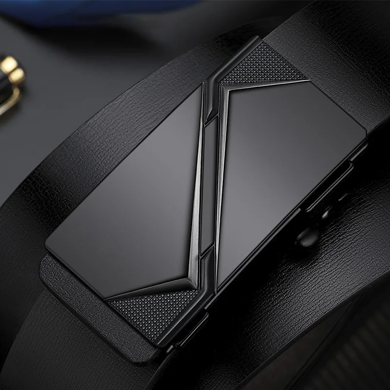 2025 New Male Designer Fashion  Automatic Buckle Cowhide Leather Men belt Famous Luxury Brand Belt Balck For Men Ceinture Homme