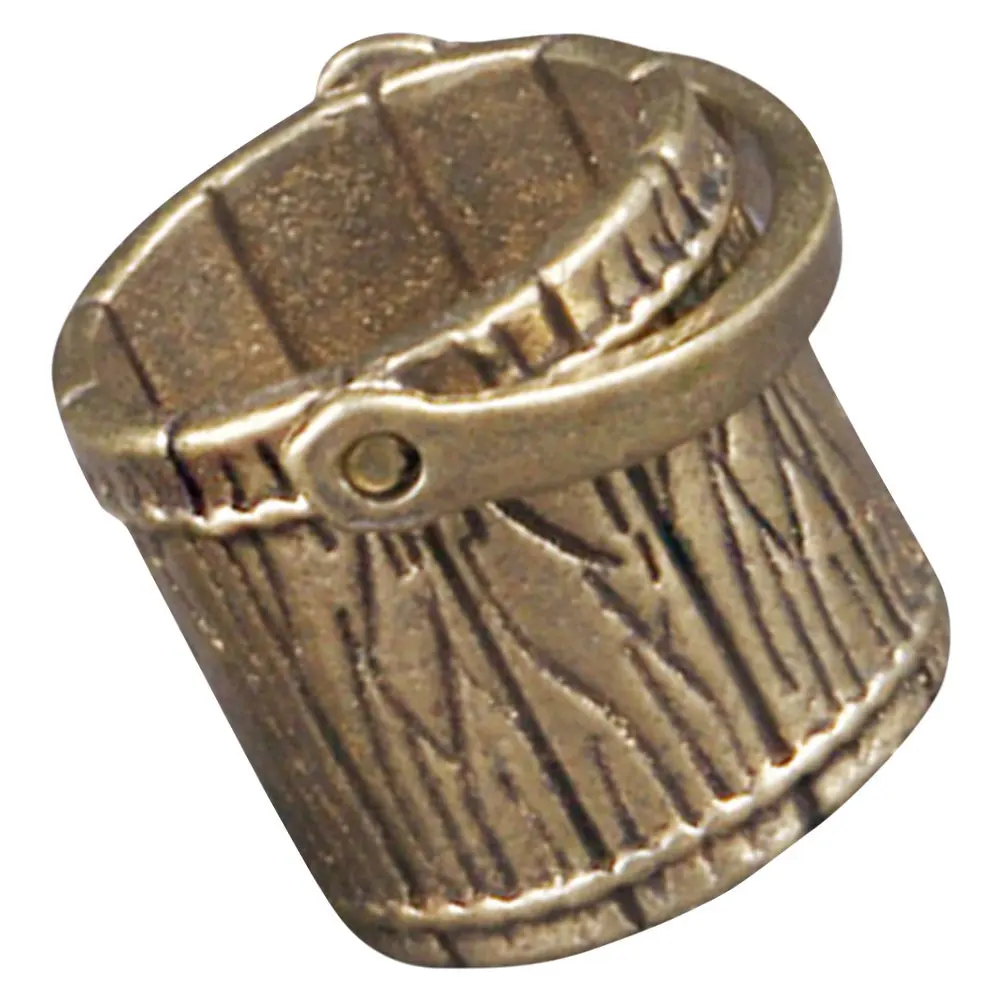 خمر دلو صغير ديكور النحاس الحرفية المنزل سطح المكتب الجدول محور غرفة الطعام مكتب ديكور احتفالي هدية الفن