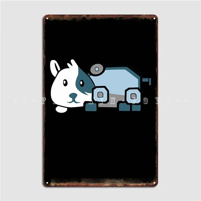 Robotrovski Hamster Metal Plaque Poster Wall Mural Create Wall Decor Cinema Tin Sign Poster