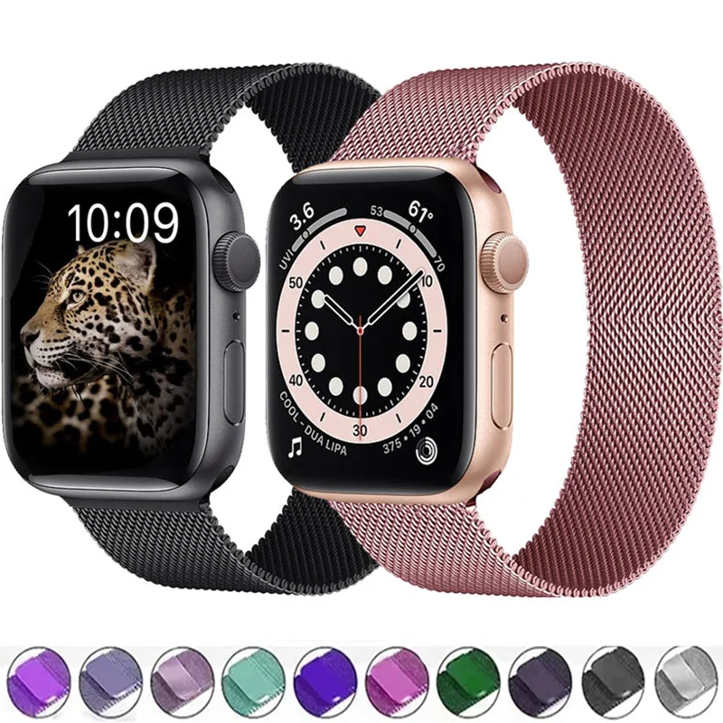 Milanese Strap For Apple watch band 44mm Ultra 2 49mm Bracelet iwatch Series 10 9 7 8 6 SE 5 4 3 Correa 38/40MM 42/46MM 41/45MM