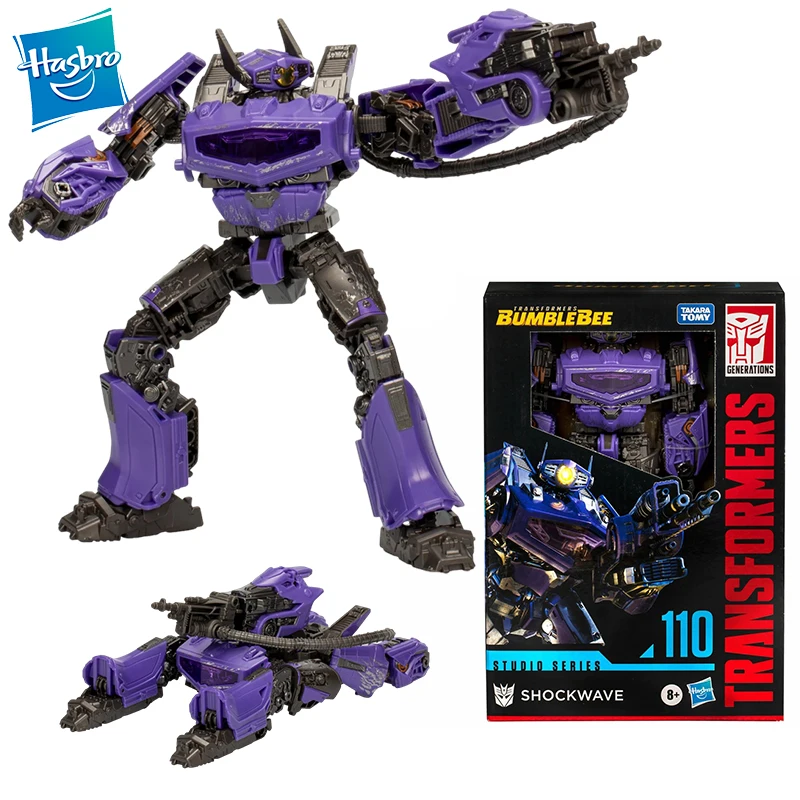 Em estoque original hasbro transformadores bumblebee ss110 shockwave anime figura de ação robô brinquedo coleção modelo hobby meninos presente