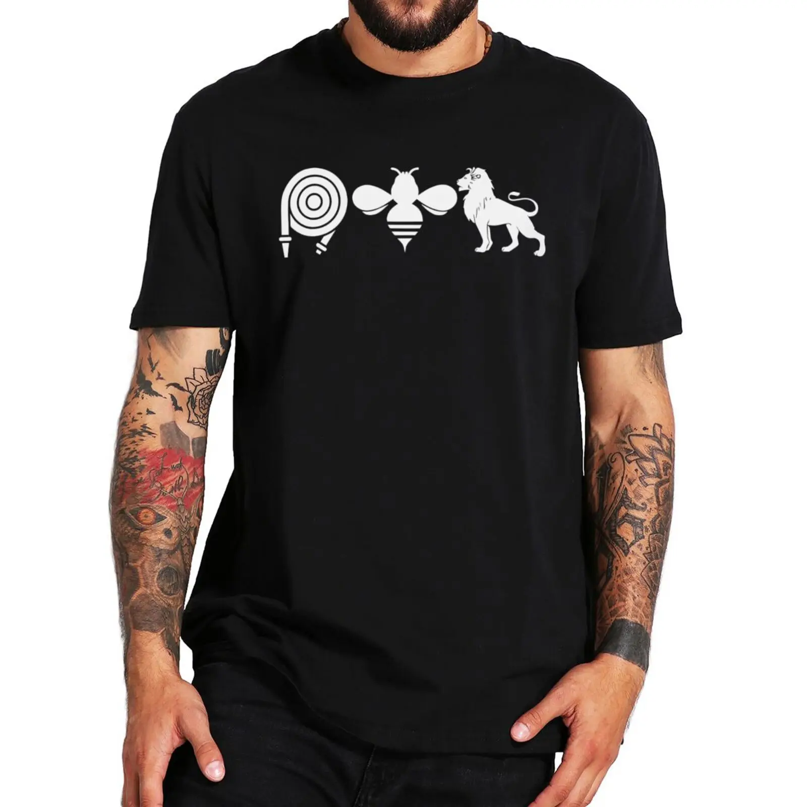 Hose Bee Lion T Shirt Funny Slang Puns Y2k Jokes Tee Tops 100% Cotton Soft Unisex O-neck Casual T-shirts EU Size