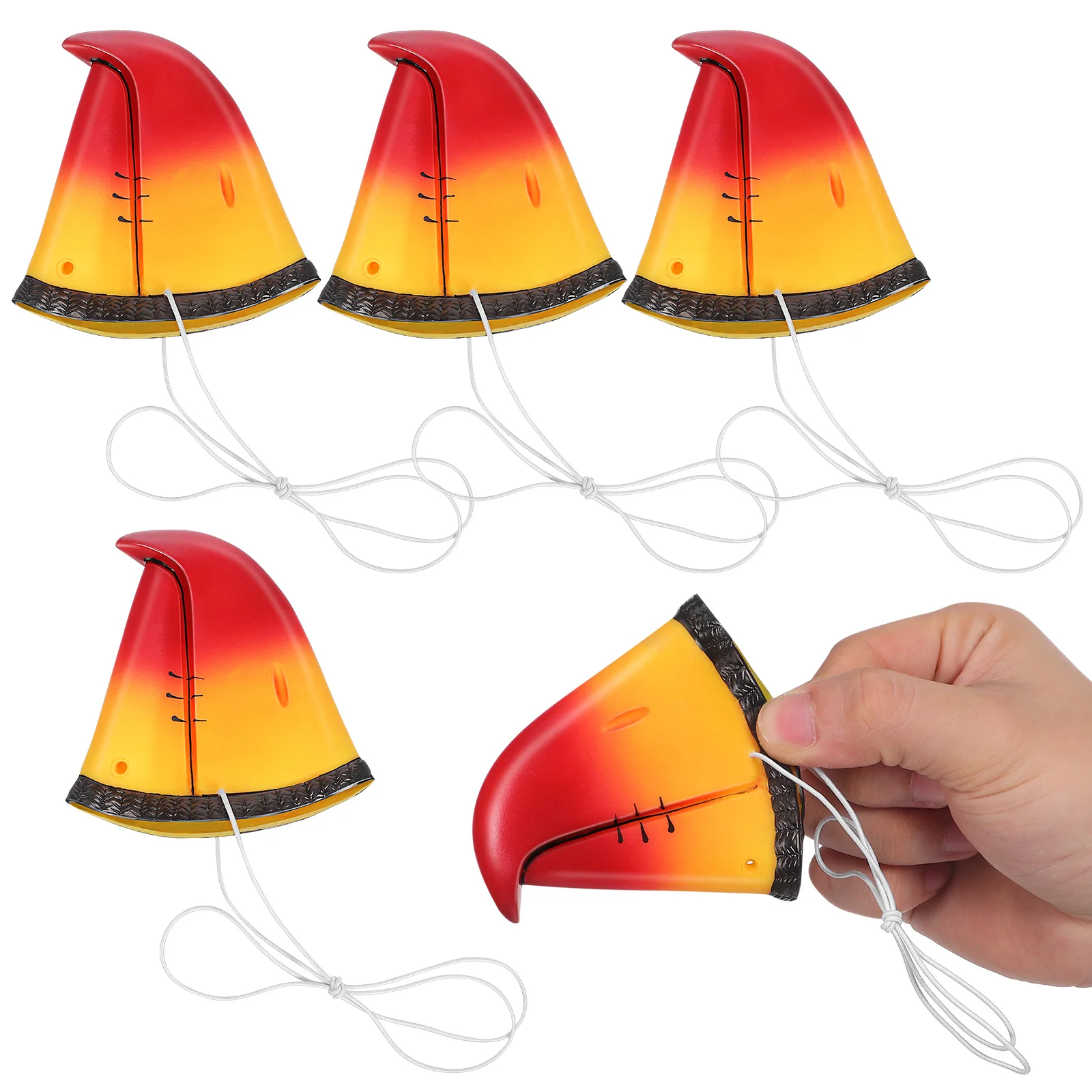 

5pcs Simulation Simulation Parrot Nose Nose Props Durable Costume Accessories For Halloween Carnival Cosplay Party Dress Up