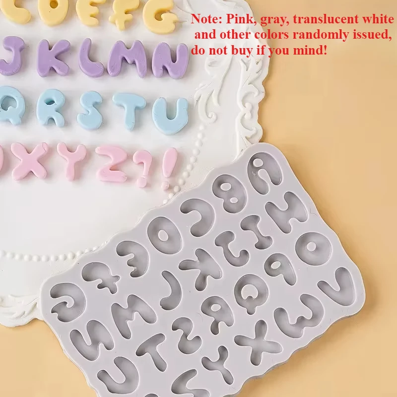 1szt wielkie litery silikonowe formy DIY Cartoon Fondant Cake Mousse Chocolate Dessert Candy Decoration Chocolate Mold Cake Mold