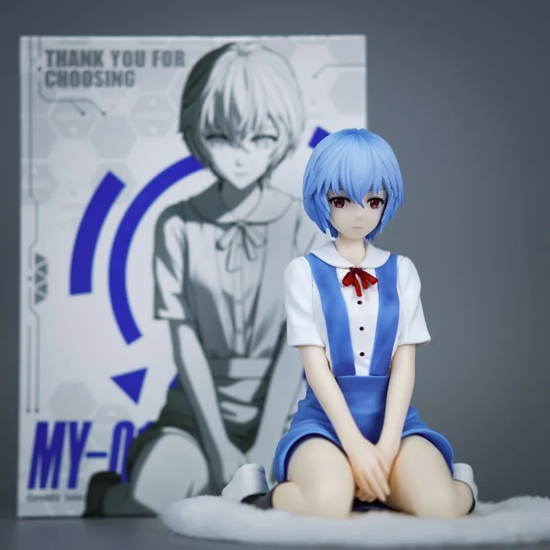 

Ayanami Rei Model Anime Action Figure Manga Figurine Doll Ornament 14cm Ayanami Rei Figuras GK Statue Toys Gift for Children