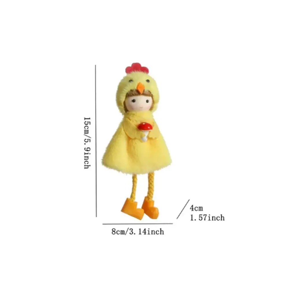 Ornamental Figurines Yellow Chicken Easter Cute Design Figurine Hanging Ornaments Hanging Decor Easter Fairy Wedding Party