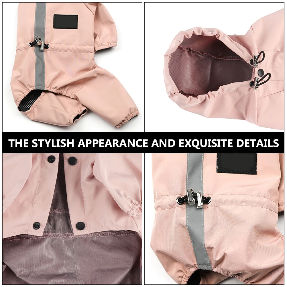 

Poncho Waterproof Reflective Coat Dog Hoodies for Large Dogs Ruff Jacket Fabric Clothes