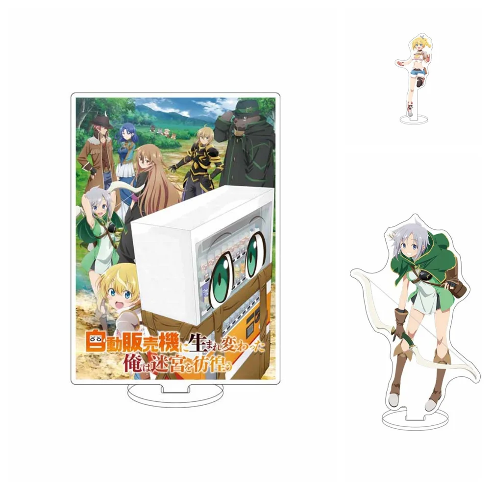 15CM  Anime  Reborn as a Vending Machine  Acrylic Stand Model Cosplay Characters Ornament Accessories Goods Collection Gifts