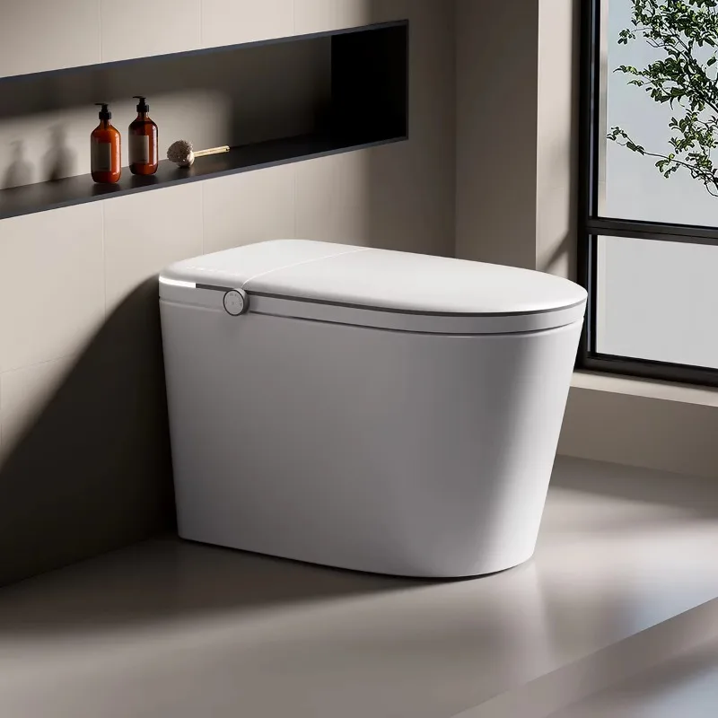 Modern Smart Bidet Toilet with Automatic Heated Seat, Remote Control and Advanced Functions