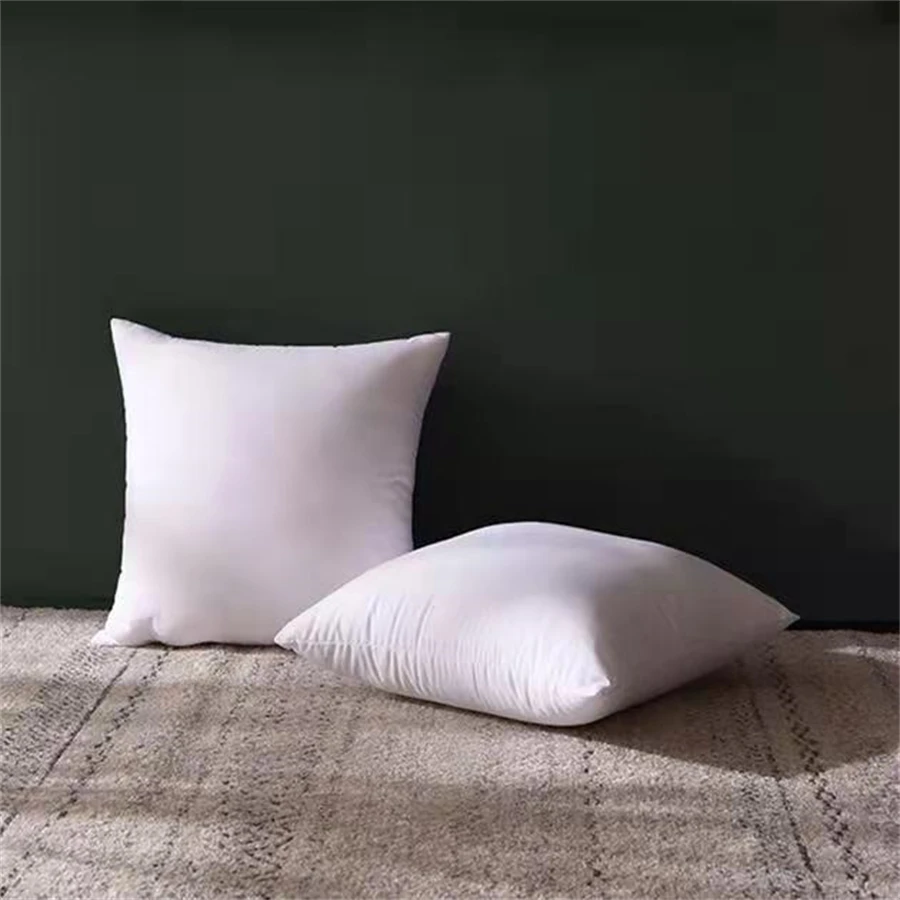 Classic 45x45cm Solid Color Cushion Core Soft Head Pillow Inner PP Cotton Filling Health Care Customizable Funny Cushion Filler